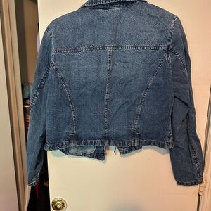 Jean bomber jacket